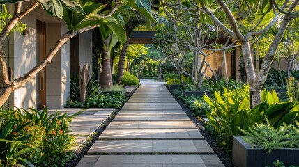 Canvas Print - Modern Garden Path