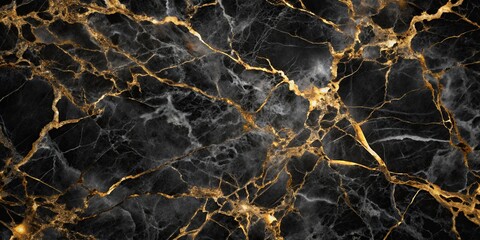 Wall Mural - Black marble texture background for elegant and luxurious designs