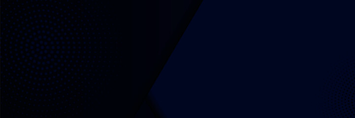Wall Mural - simple modern dark blue background with overlapping triangles. blue abstract background with empty s