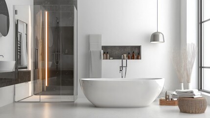 Canvas Print - Modern Bathroom Interior Design