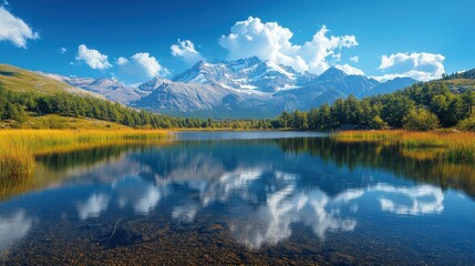 Poster - Mountain Lake Reflection