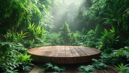 Wall Mural - Wooden Platform Jungle.