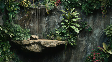 Wall Mural - Waterfall Cliff Ledge.