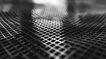 Abstract grid pattern in black and white.