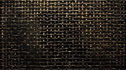 Close up of a black woven mesh.