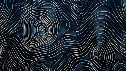 Abstract background with swirling lines and a dark blue color scheme.