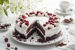 © Naru - A classic Black Forest cake with layers of chocolate cake, whipped cream, and cherries, a perfect dessert for any occasion.