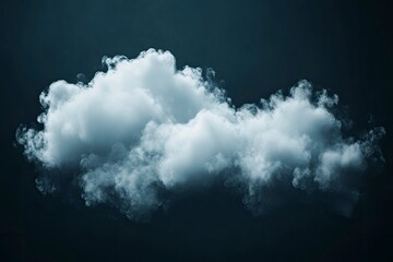 Wall Mural - Cloud Isolated on Black Background,Abstract Sky with Fluffy White Cloudy,Nature illustration elements for Spring,Summer,Group of Smoke, Cloud bubble,Cloud Comping Shape , ai