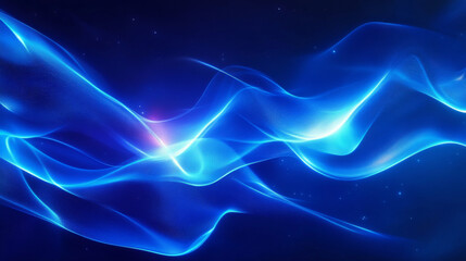 Abstract blue digital background with a modern, magical, and shiny texture. Features electric energy, laser neon effects, lines, and wave stripes.