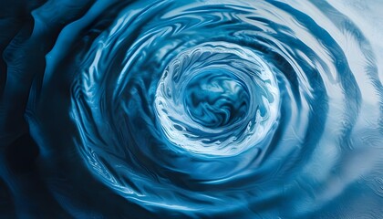 Wall Mural - Abstract Swirl Patterns in Blue Water Creating a Natural Texture Background