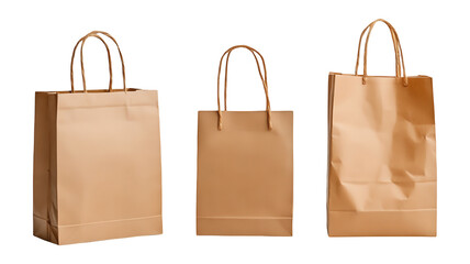 brown paper bag isolated with clipping path, PNG collection, PNG image, PNG files, Generative art.