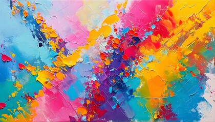 Vibrant Abstract Expression of Colorful Concepts