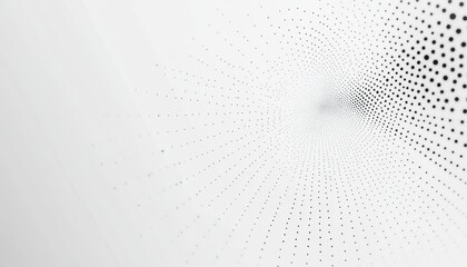 Wall Mural - Abstract black and white pattern with dots. The pattern is formed by small black dots arranged in a radial pattern, creating a dynamic visual effect.