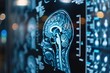 © Larisa - Illuminated brain MRI scans in blue tones showing medical detail
