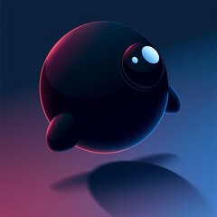 Wall Mural - Floating Eye Sphere illustration