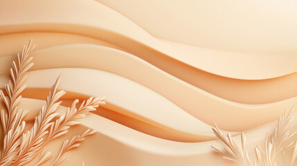 Poster - Beige Abstract Background.