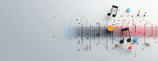 Canvas Print - Music Design Background