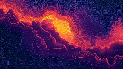 heat map background showcasing an infrared thermal camera landscape scan. features a temperature sca