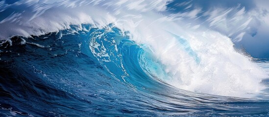 Wall Mural - Powerful Ocean Wave Breaking