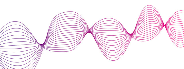 Poster - Abstract modern stream wave background and wave curve lines.  Frequency sound wave lines and twisted curve lines. Design for brochure, flyer, banner, template, business wave lines