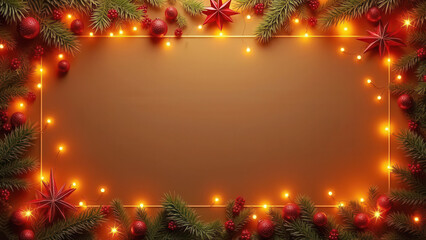 Wall Mural - Beautiful christmas card with copy space