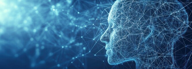 Digital Human with Connected Lines