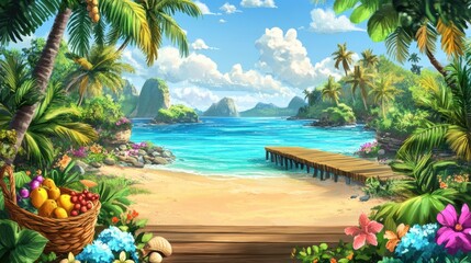 Canvas Print - Tropical Paradise.