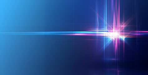 Wall Mural - Abstract background with a glowing blue and pink light effect.