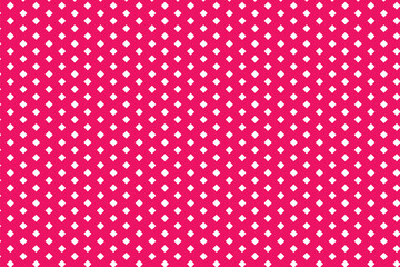 Wall Mural -  simple abstract white color small rectangle pattern on hot pink color background white and pink background with a pattern of triangles