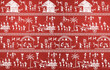 © ganesh_502 - 3D Illustration of Indian Tribal Painting or Warli Art design , interior decor wallpaper.