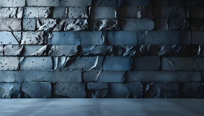 textured dark concrete backdrop with a rough, grainy blue wall for a festive Christmas vibe