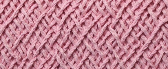 Wall Mural - pink color knit surface texture background