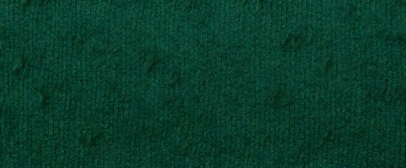 Wall Mural - knit pattern texture with dark green color background