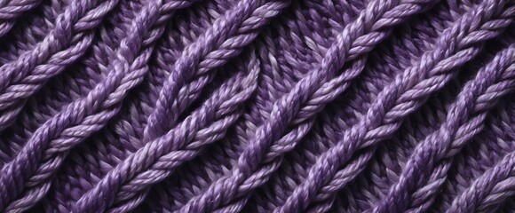 Wall Mural - background of knit surface texture with purple color