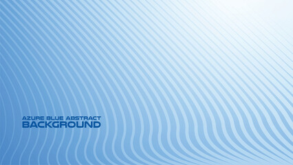 Wall Mural - Azure Blue abstract background with curve line for backdrop or presentation