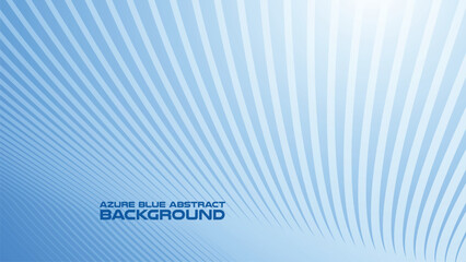 Wall Mural - Azure Blue abstract background with curve line for backdrop or presentation