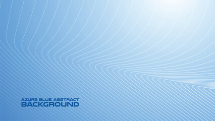 Wall Mural - Azure Blue abstract background with curve line for backdrop or presentation