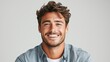 © ifoto - Portrait of a happy handsome man in a shirt with laughing