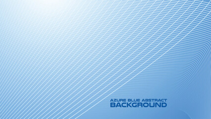 Wall Mural - Azure Blue abstract background with curve line for backdrop or presentation