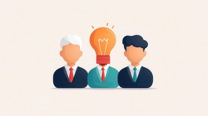 CRM in the cloud, marketing campaign management, flat design illustration