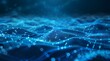 © FEEZAN ALI - Abstract blue digital background with glowing particles and network connections, creating an elegant tech-inspired design for a wide variety of applications
