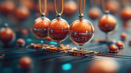 Aufkleber - Futuristic Orbs.