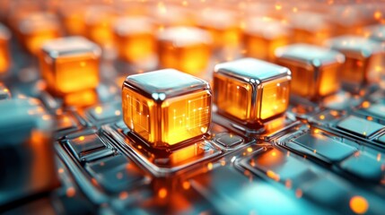 Poster - Futuristic Cubes.