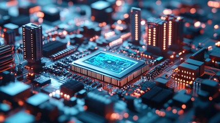 Aufkleber - Circuit Board Closeup.