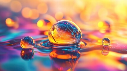 Poster - Water Droplet Reflection.