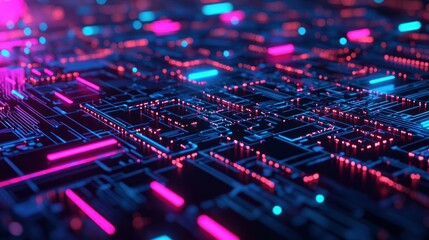Aufkleber - Circuit Board Glow.