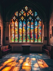 Wall Mural - Church Stained Glass Window