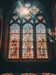 Canvas Print - Church Stained Glass Window