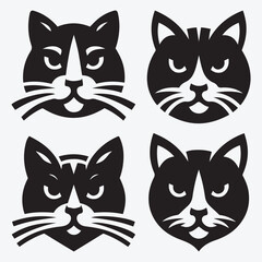  Cat Silhouette Bundle Clip Art Vector Illustration for Animal Lovers