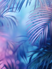 Canvas Print - Palm Leaves Close Up